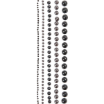 Vivi Gade zelfklevende halve plakparels 2/8 mm grijs,zwart 140 stuks
