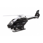 Top1Toys 2 Play politiehelikopter USA pull back 22 cm - Zwart