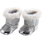 Heless poppenschoenen laarzen 38 45 cm meisjes polyester zilver - Silver