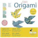 Fridolin origami Duif vouwen 20 x 20 cm 20 stuks multicolor