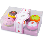 New Classic Toys cupcake assortiment junior 13,5 cm hout 7 delig