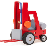 New Classic Toys heftruck Havenlijn junior 22 cm hout - Rood