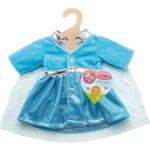 Heless babypoppenjurk Ice Princess meisjes 35 45 cm textiel - Blauw