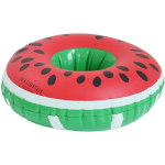 Swim Essentials opblaasbare bekerhouder 20 cm vinyl rood/ - Groen