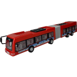 Happy People stadsbus Power Team 49 x 12 cm/grijs/zwart - Rood
