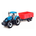 Bburago tractor New Holland jongens 38 cm ABS 2 delig - Blauw