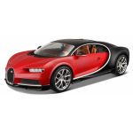 Bburago sportauto Bugatti Chiron 1:18 staal zwart/ - Rood