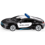 Siku BMW i8 US Police politieauto 8 cm staal zwart/wit (1533) - Blauw