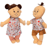 Manhattan Toy babypoppen Stella Twins junior 30 cm textiel 2 delig