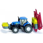 Siku New Holland tractor met Kverneland landbouwspuit blauw (1799) - Geel