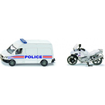 Siku Frans politiebusje en politiemotor (1655001) - Wit