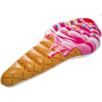 Intex luchtbed Ice Cream 224 x 107 cm bruin/roze