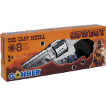 Gonher Speelgoed revolver cowboy 8 schots zilver - Silver