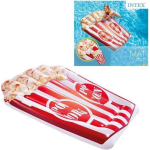 Intex luchtbed Popcornmat 178 x 124 cm/wit - Rood