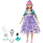 Mattel Barbie tienerfoto Princess Daisy meisjes 35 cm 3 delig - Paars