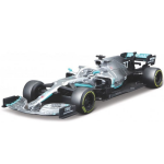 Bburago raceauto Valtteri Bottas junior 1:43 zilver/zwart/ - Blauw