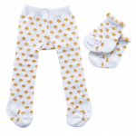 Heless poppenmaillot en sokken polyester goud/wit 35 45 cm