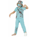Fiestas Guirca zombiepak jongens polyester mt 5 6 jaar - Blauw