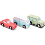 New Classic Toys autoset junior hout rood//groen 3 delig - Blauw