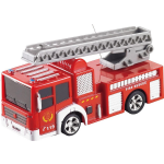 Invento mini brandweerwagen junior 8 x 3 x 4 cm 8 delig - Rood