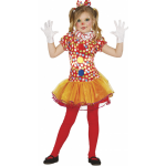 Fiestas Guirca clownsjurk meisjes polyester rood mt 7 9 jaar