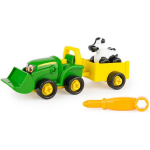 Tomy tractor Buddy Bonnie junior 15 cm/geel 11 delig - Groen