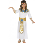 Feestbazaar Fiestas Guirca jurk Cleopatra meisjes polyester mt 7 9 jaar - Wit