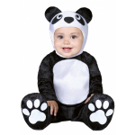 Fiestas Guirca onesie panda junior polyester zwart mt 6 12 maanden