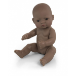 Miniland babypop Zuid Amerikaans meisje 32 cm - Bruin