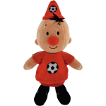 Studio 100 voetbalknuffel België Bumba 20 cm pluche - Rood