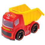 speelgoed voertuig vuilsniswagen 17 x 37 x 22 cm rood/geel
