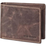 Wild Nature Leren Billfold Portemonnee - Bruin