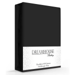 Dreamhouse Hoeslaken Katoen -180 X 220 Cm - Zwart