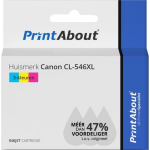 PrintAbout Huismerk Canon CL-546XL Inktcartridge 3-kleuren Hoge capaciteit