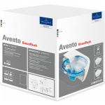Villeroy & Boch Avento CombiPack hangend toilet diepspoel CeramicPlus Directflush inclusief toiletzitting met softclose en quickrelease, - Wit