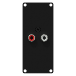 Caymon CASY132/B 2x RCA naar 2x 3pins terminal block module voor CASY-chassis
