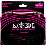 Ernie Ball 6387 Flat Ribbon Patch Cables Pedal Board Pack (diverse lengtes)