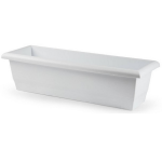 Forte Plastics Plantenbak Rechthoekig 60 X 20 X 16 Cm - Bloembakken/plantenbakken Voor Binnen/buiten - Wit