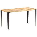 Vidaxl Eettafel 140x70x76 Cm Massief Mangohout - Bruin