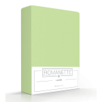 Elegance Romanette Hoeslaken Katoen - Misty Green 160x200cm - Groen