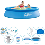 Intex Alles In 1 Zwembad Pakket - Easy Set Rond 244x61 Cm - Blauw