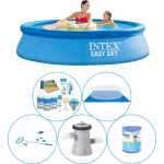 Intex Easy Set Rond 244x61 Cm - 6-delig - Zwembad Met Accessoires - Blauw