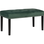 Beliani Yorkton Voetenbank Fluweel 43 X 102 Cm - Groen
