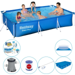 Bestway Steel Pro Rechthoekig 300x201x66 Cm - Zwembad Pakket - Blauw