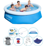 Bestway Fast Set Rond 244x66 Cm - 8-delig - Zwembad Inclusief Accessoires - Blauw