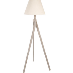 Clayre & Eef Vloerlamp 5lmp640 45*45*152 Cm / E27 / Max 40w Hout - Beige