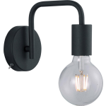 BES LED Led Wandlamp - Wandverlichting - Trion Dolla - E27 Fitting - Rond - Mat - Aluminium - Zwart