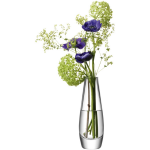 L.s.a. Vaas Flower Single 6 X 17 Cm Glas Transparant
