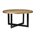 Livingfurn - Eettafel - Strong Round 150cm - Zwart