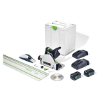 Festool TSC 55 KEBI-Plus/XL-FS | Accu-invalcirkelzaag | Incl. accu&apos;s & lader | met geleiderail | in koffer